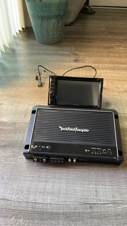 Rockford Fosgate Prime Car Amplifier & Kenwood Head Unit