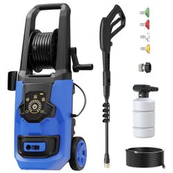 Pressure Washer -5000PSI Power Washer with Adjustable Touch Screen, Foam Cannon, 4 Quick Connect Nozzles, High Pressure Cleaning Machine for Cars/Fenc