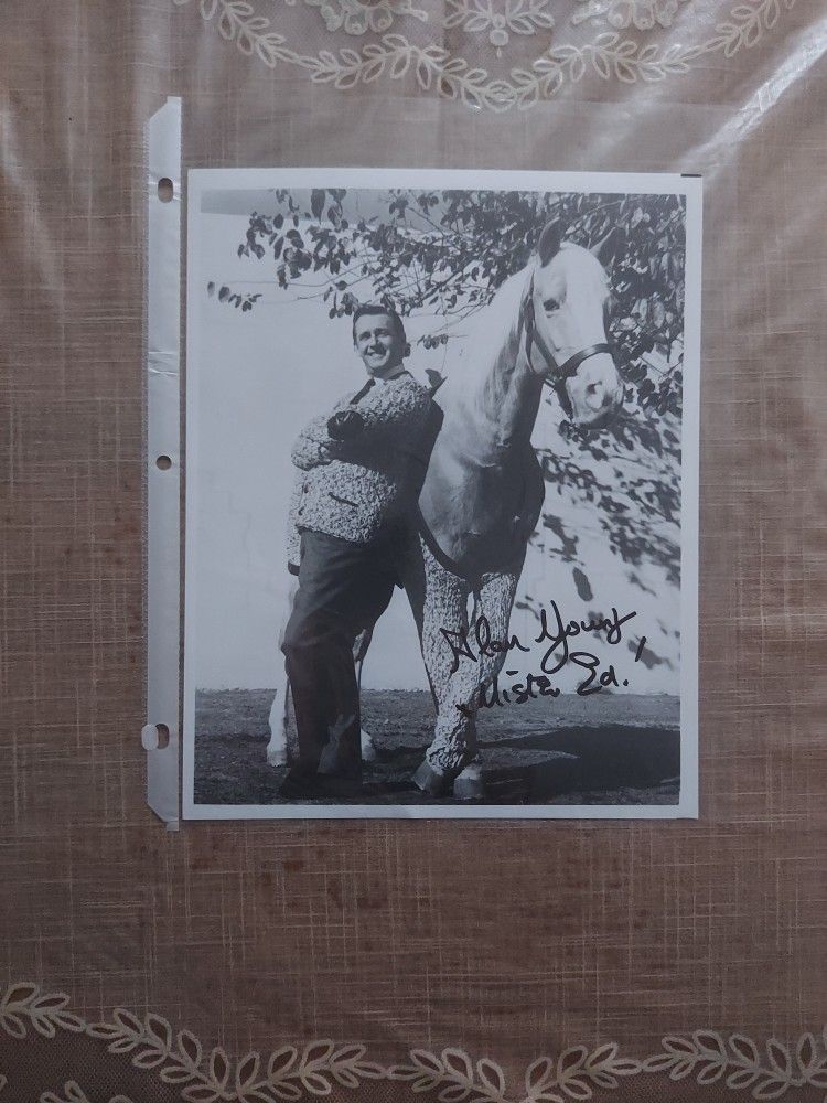 Allen Young signed Mr. Ed Photo