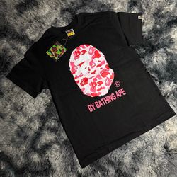 Pink Bape tee shirt