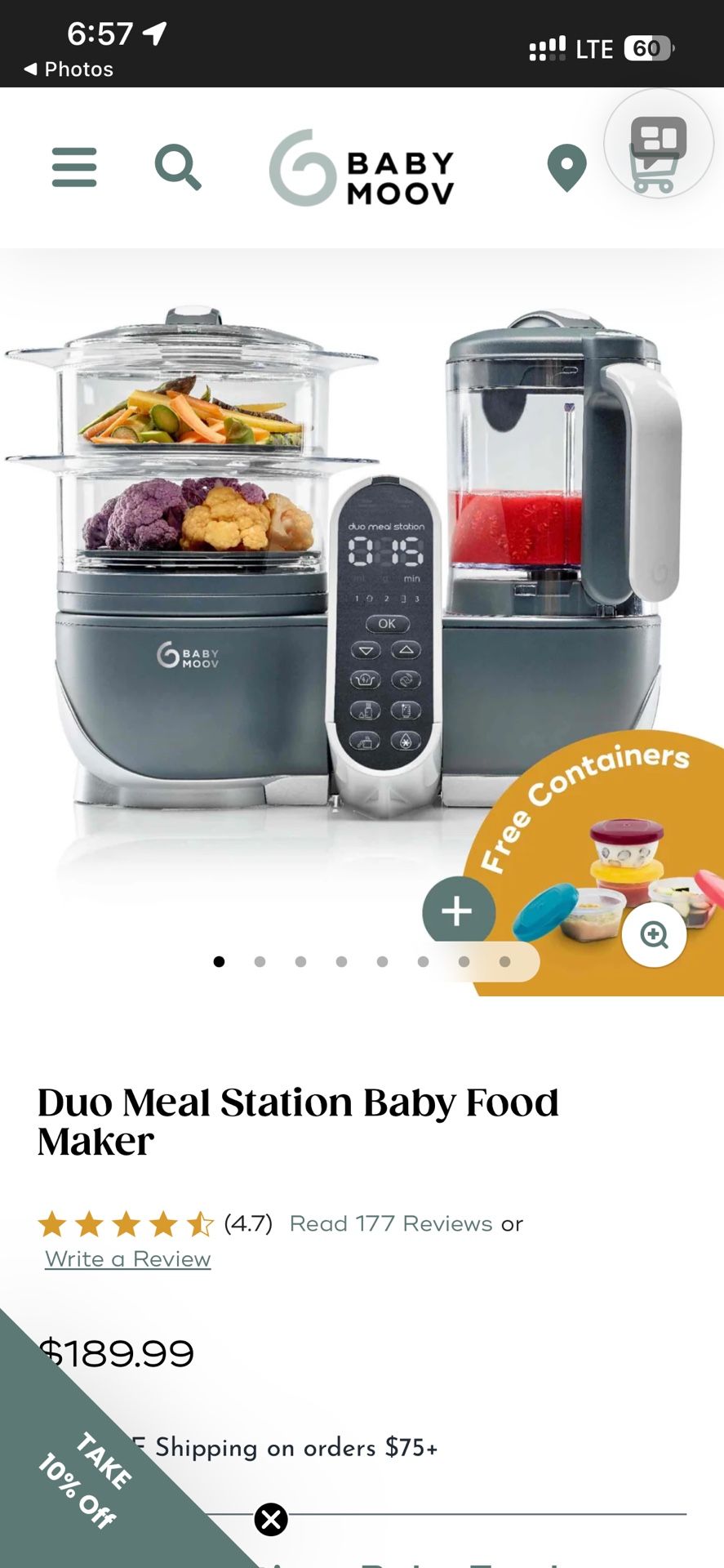 Babymoov Baby Food Maker/Processor