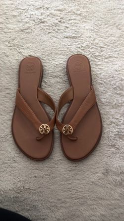 Tory Burch Benton leather flip flops