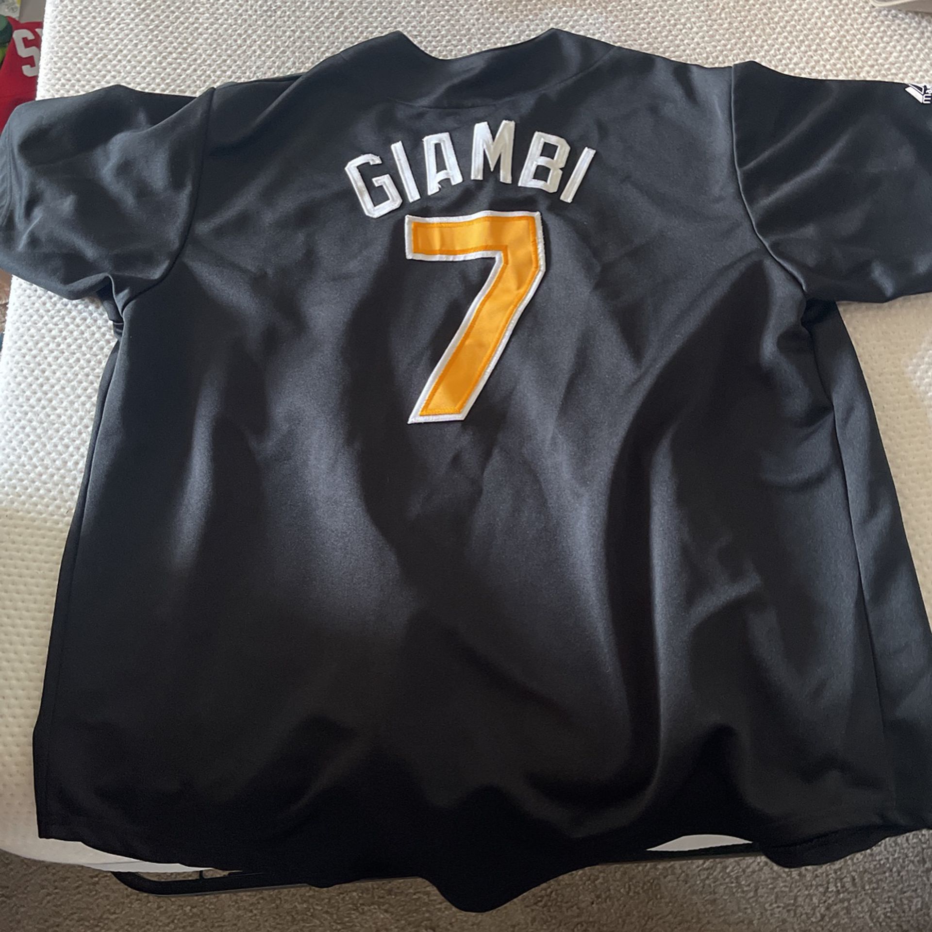 Large Jason Giambi Jersey Throwback Long Beach State for Sale in