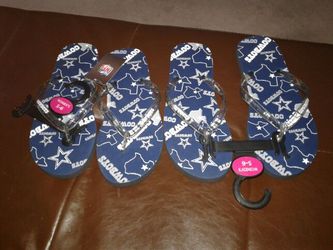 Womens Cowboys flip flips
