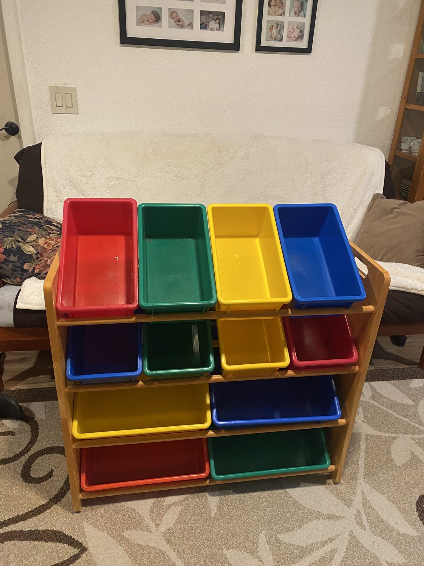 Toy Bin Shelf 