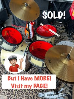 🔥 Super Pro Teens-Adults Drum Set Complete Drums