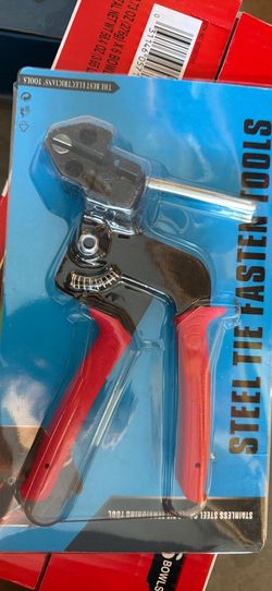 Metal Zip Tie Tool, Heavy Duty Zip Tie Cutter, Fasten and Cut Stainless Steel Cable Ties, for Outdoor Chain Link Fence Ties, Exhaust Pipe and Cables,