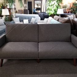 Brand New 79" x 44" Gray Adjustable Sofa Futon
