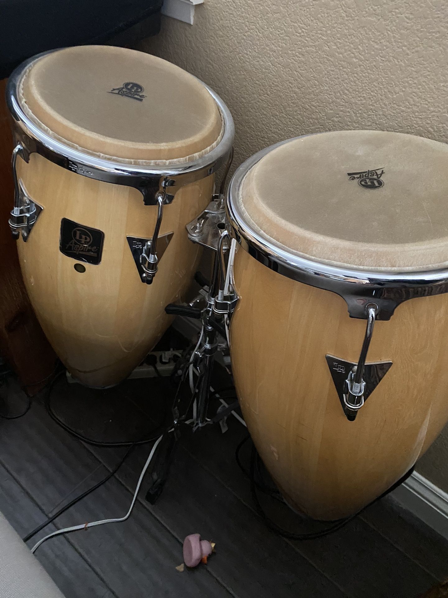 LP Aspire Congas With Stand