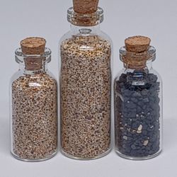 3 Hawaii Sand In Bottles Decor