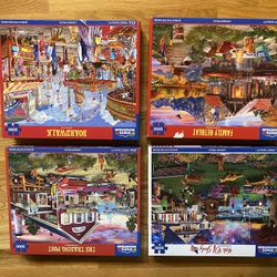 Jigsaw Puzzles, White Mountain Brand, Very Nice , Done Once