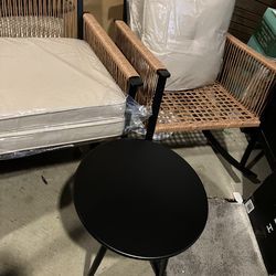 2 Outdoor/Indoor Woven/Wicker Conversational Rocking Chairs W/Table. New. Never Been Used(See & Click On Pictures)