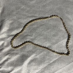 Gold Plated Rope Chain