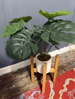 Faux Plant And Stand