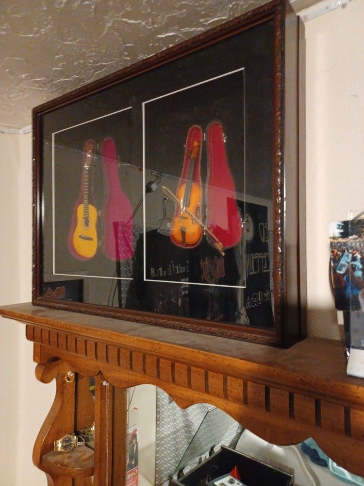 Miniature Guitar And Violin