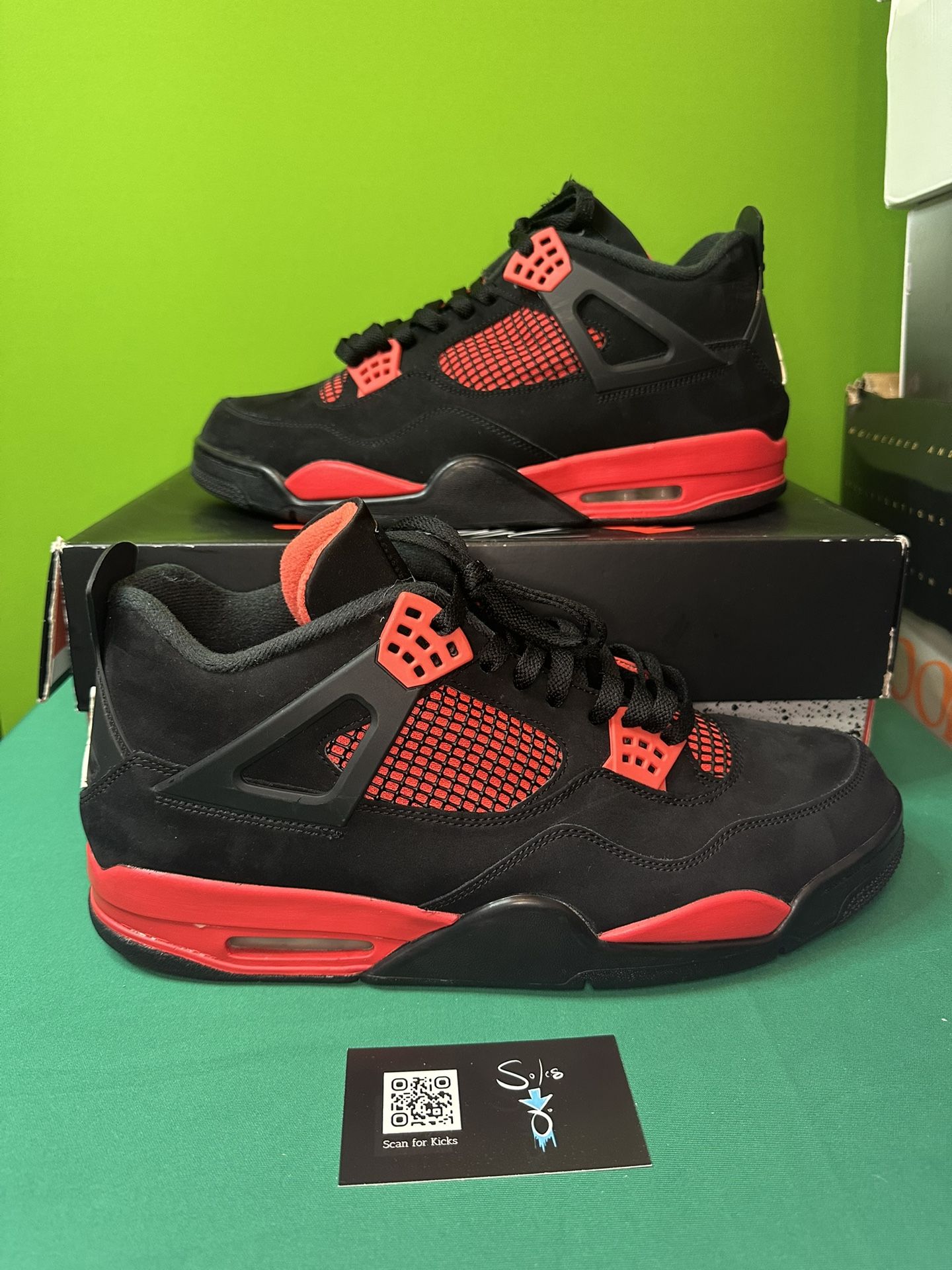 Air Jordan 4 Retro “Red Thunder” USED VERY CLEAN Size 14 OG ALL CT8527-016