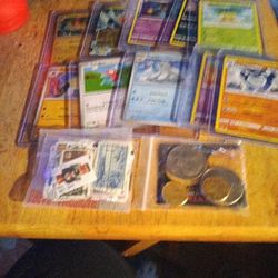 Pokemon. Rare World Stamps And half Dollar And New Penny Coins Collectors And Vintage 