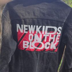Vintage original 1989 New Kids on the Block, Hangin' Tough Tour, Embroidered Denim Jacket