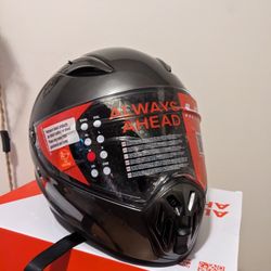 LS2  Street Fighter Brushed Alloy Motorcycle Helmet  Size M 