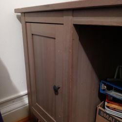 Grey IKEA desk