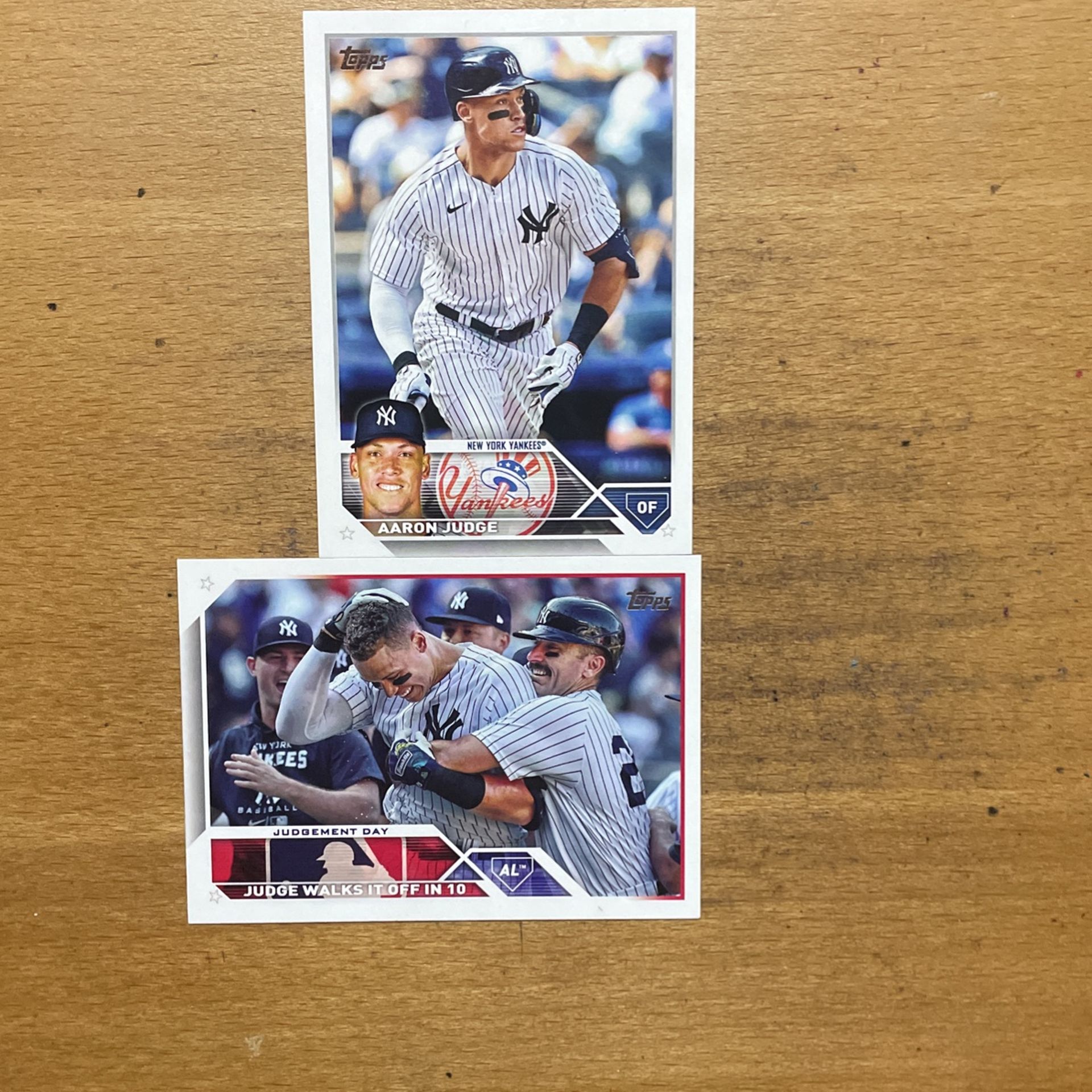 2023 TOPPS AARON JUDGE 2 CARD LOT 