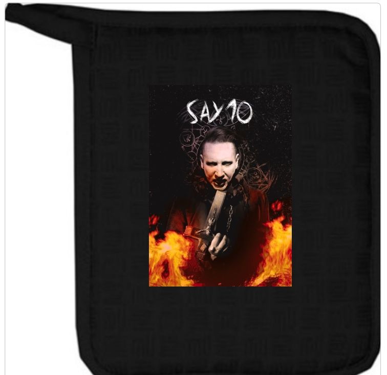 Marilyn Manson Decretive Pot Holders