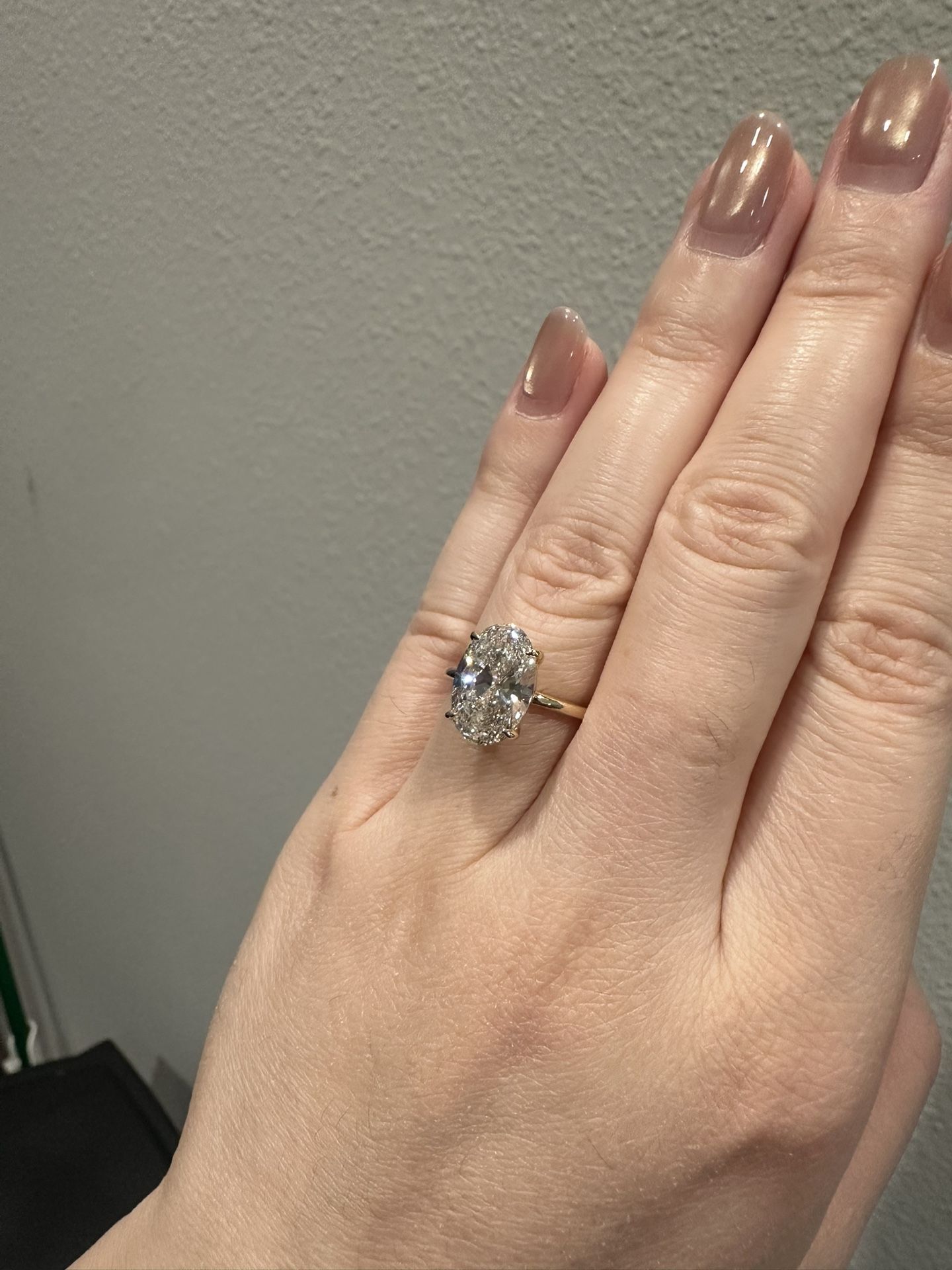 3.5 ct Lab Diamond Ring IGI Certified 