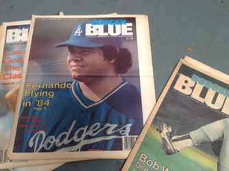 Dodger Blue Collectible 1984 Series With Fernando Valenzuela On Cover
