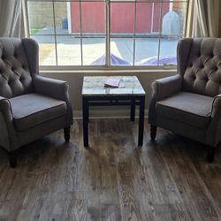 Set Of Two Arm Chairs 