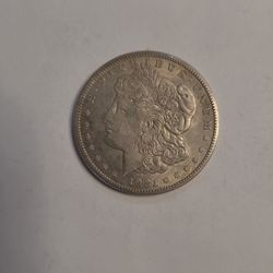 1921s Morgan Silver Dollar.  VF