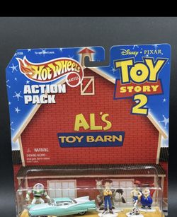 1999 Hot Wheels Action Pack Set AL'S TOY BARN Toy Story 2 Disney Pixar 21259