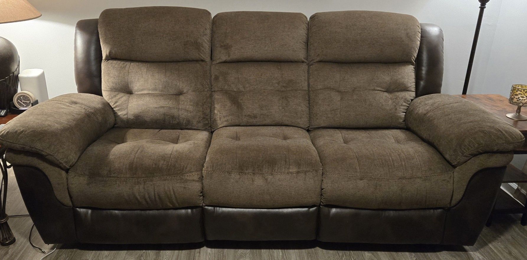 Dual-Power Reclining Sofa
