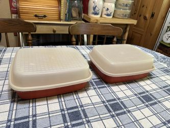 Vintage Tupperware Season -N - Serve Meat And Vegetable Marinade Containers 