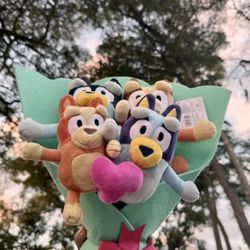 Valentine’s Day Bluey plush bouquet