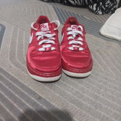 Red Silk Air Force Ones 