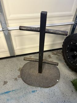 Barbell Olympic Plate Tree Storage Rack