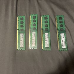 4gb DDR3 RAM (x4)