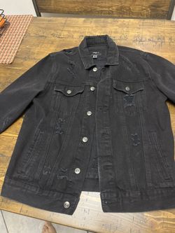 Vintage Black Jean Jacket Size M