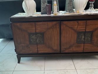 Mid Century Wooden Credenza