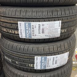 215/55/17 Kumho Tires