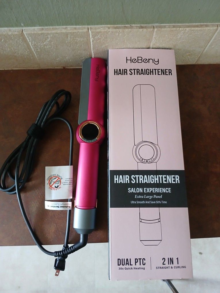 HeBeny 2 In 1 Hair Straightener