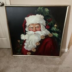 Canvas Santa Picture