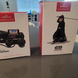 Disney Mandalorian & SEGA Genesis Console Ornaments