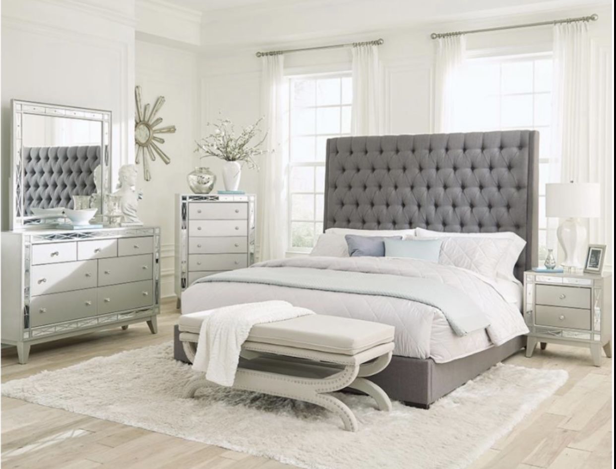 New King Bedroom Set ( King Mattress Sold Separately )