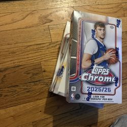 2025-26 Topps Chrome Basketball hobby boxes