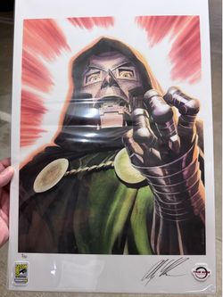 SDCC 2026 SIGNED Alex Ross Doctor Doom exclusive print 9/50