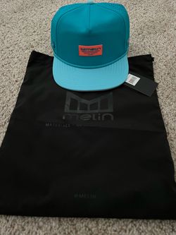 Melin Hydro Coronado Brick Flat Bill Hat, Deep Sea, Classic