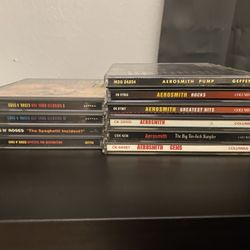 10 cds Of Aerosmith/ Gun And Roses