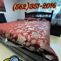 King Mattress And Box Set New Cama Wooden Con Colchon 