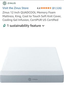 Zinus 12" Coolquad mattress